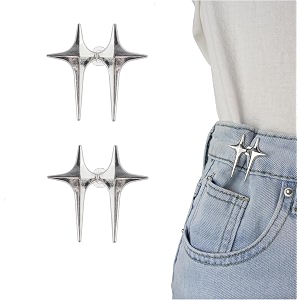glnrm adjustable waist buckle for loose jeans pants pearl detachable instant jeans button pins waist tightener set make the waist fit for skirt pants robe