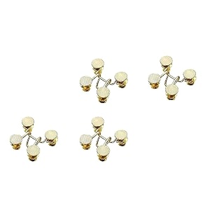 glnrm adjustable waist buckle for loose jeans pants pearl detachable instant jeans button pins waist tightener set make the waist fit for skirt pants robe 2pcs golden