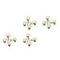 GLNRM Adjustable Waist Buckle for Loose Jeans Pants, Pearl Detachable Instant Jeans Button Pins Waist Tightener Set, Make The Waist Fit for Skirt Pants Robe (2pcs, Golden)