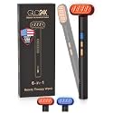 GLO24K 6-in-1 LED Beauty Wand for Face, Neck &amp; Eyes, Red &amp; Blue Light