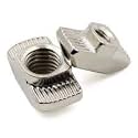 M4 T nut, Hammer Head Nut, Nickel Plated For 2020 Aluminium Slotted Profile - 10 Pcs