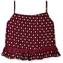 Global Desi Girl Girl's Flared Tunic Shirt (R805TPRY_Brown 13-14 Yrs)