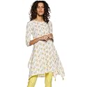 global desi Womens Round Neck Floral Printed