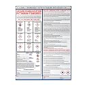 Globally Harmonized System Pictograms and Hazards (GHS) Poster - Laminated 18" x 24" (GHS, 1 Pack)