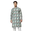 GLOBALRANG Men39s Cotton Regular Festive Printed Long