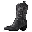 GLOBALWIN Cowboy Boots for Women Mid-Calf Western