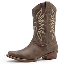 GLOBALWIN Cowboy Boots for Women Mid-Calf Western