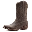 GLOBALWIN Cowboy Boots for Women Mid-Calf Western