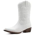 GLOBALWIN Cowboy Boots for Women Mid-Calf Western