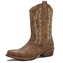 GLOBALWIN Cowboy Boots for Women Mid-Calf Western