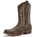 GLOBALWIN Cowboy Boots for Women Mid-Calf Western