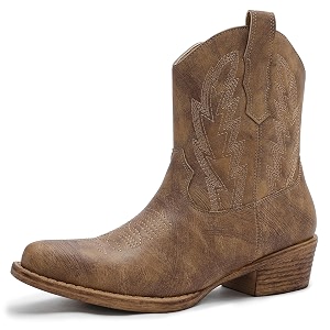 GLOBALWIN Cowboy Boots For Women Short Ankle