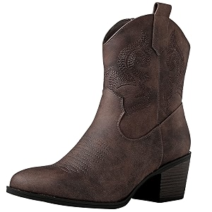 GLOBALWIN Cowboy Boots For Women Short Ankle