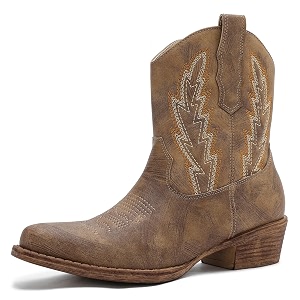GLOBALWIN Cowboy Boots For Women Short Ankle