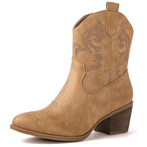 GLOBALWIN Cowboy Boots For Women Short Ankle