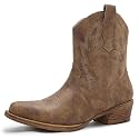 GLOBALWIN Cowboy Boots For Women Short Ankle