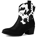 GLOBALWIN Cowboy Boots For Women Short Ankle