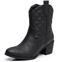 GLOBALWIN Cowboy Boots For Women Short Ankle