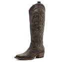 GLOBALWIN Women39s Knee High Cowboy Boots Brown