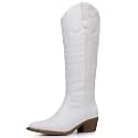 GLOBALWIN Women39s Knee High Cowboy Boots Brown