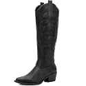 GLOBALWIN Women39s Knee High Cowboy Boots Brown