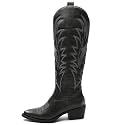 GLOBALWIN Women39s Knee High Cowboy Boots Brown
