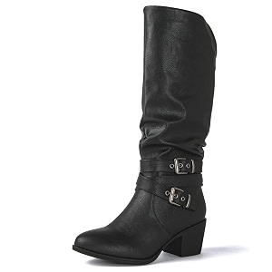 GLOBALWIN Womens Knee High Cowboy Boots -