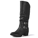 GLOBALWIN Womens Knee High Cowboy Boots 