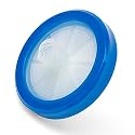 Globe Scientific SF-MCE-4530-S Syringe Filter, MCE Membrane, 0.45µm Porosity, PP Housing, Sterile, Blue, 30mm Diameter, Pack of 50