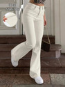 GLOBENAUT Flared Women Beige Jeans
