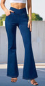 GLOBENAUT Flared Women Blue Jeans