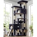 Globlazer 83inch Sturdy Multi-Level Tall Cat Tower, S83G, Dark Grey
