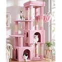 Globlazer Heavy Duty Cat Trees for Big Cats Maine Coon, F61, Pink