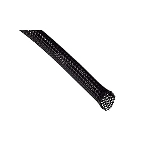 globomotive nylonbraided cable sleeve - wire management sleeve for cable protection usb cable power cord audio video cable diameter 1 inch 10 feet