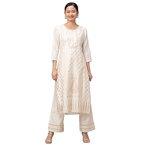 Globus Womens Viscose Regular Fit Ethnic Motifs