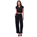 Globus Women Co-Ord Set 3641683001_Black_S