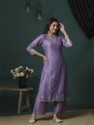 Globus Women Polyester Kurta Pant Set