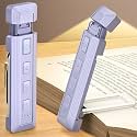 Glocusent Extendable Book Light, Full-Page USB Rechargeable Reading Light