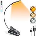 Glocusent Willow Book Light for Reading in Bed, 10 LED Bright Reading Light