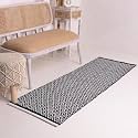 GLOFY Bedside Runner Hand Woven Pure Cotton Carpet (2x5 Feet), (60cm x 152cm) for Bedroom/Livingroom/Kitchen/Yoga and Multi Purpose Colour - (Black Diamond)