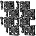 Glooglitter 8 Pack 120v Ac Cooling Muffin Fans, Exhaust Fans, 120mm*38mm
