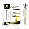 Glooglitter 400 Pcs #8 Self Drilling Drywall Anchors and Screws Kit