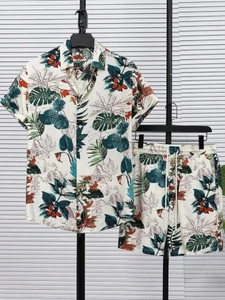glori star men printed green night suit set