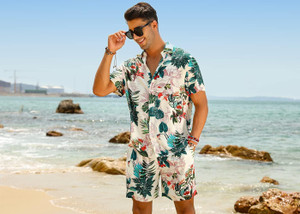 glori star men night suit set multicolor printed