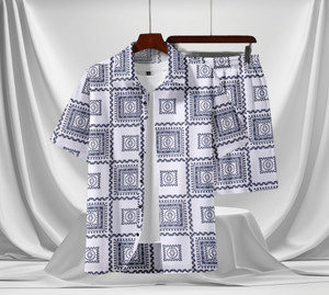 glori star men printed multicolor night suit set