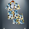 GLORI STAR Men Printed Multicolor Night Suit Set