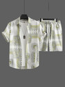 GLORI STAR Men Printed Multicolor Night Suit Set
