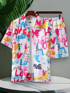 glori star men night suit set multicolor printed