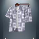 GLORI STAR Men Printed White Night Suit Set