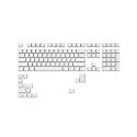 GLORIOUS Gaming ABS Doubleshot 123-Keycap Set (ANSI) - Premium OEM Profile in Elegant White - Perfect for RGB Backlit Mechanical Keyboards